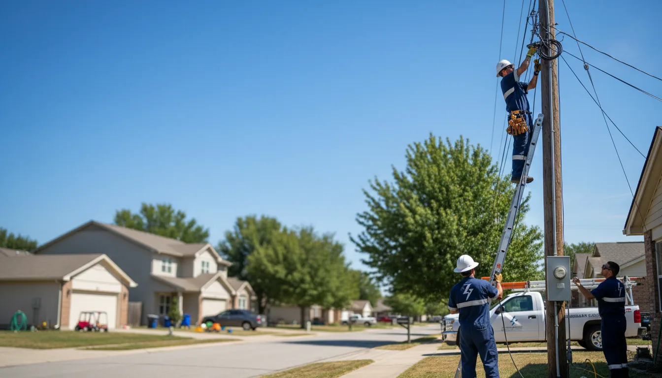 Residential electrician providing installation services in Fultonham, NY